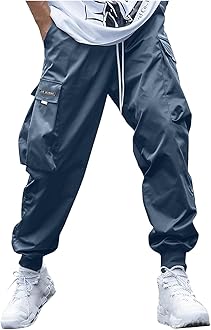 Cargo Pants for Men, Streetwear Hip Hop Pants Cargo Joggers Men Casual Active Sports Sweatpants for Men Women Unisex