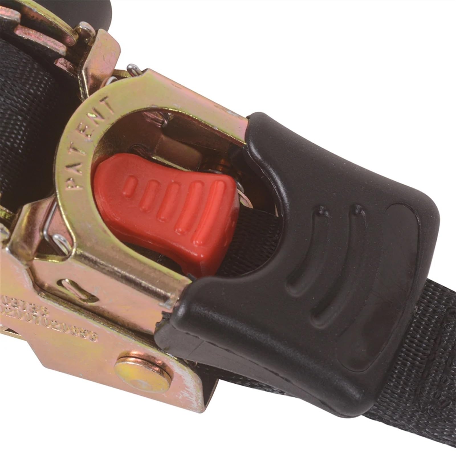 Correas de Trinquete Resistentes Cinturones de amarre universales con enrollado automático, herramienta fija retráctil automática, fácil de llevar, ganchos en S con correa de trinquete de 25mm x 3(2pc