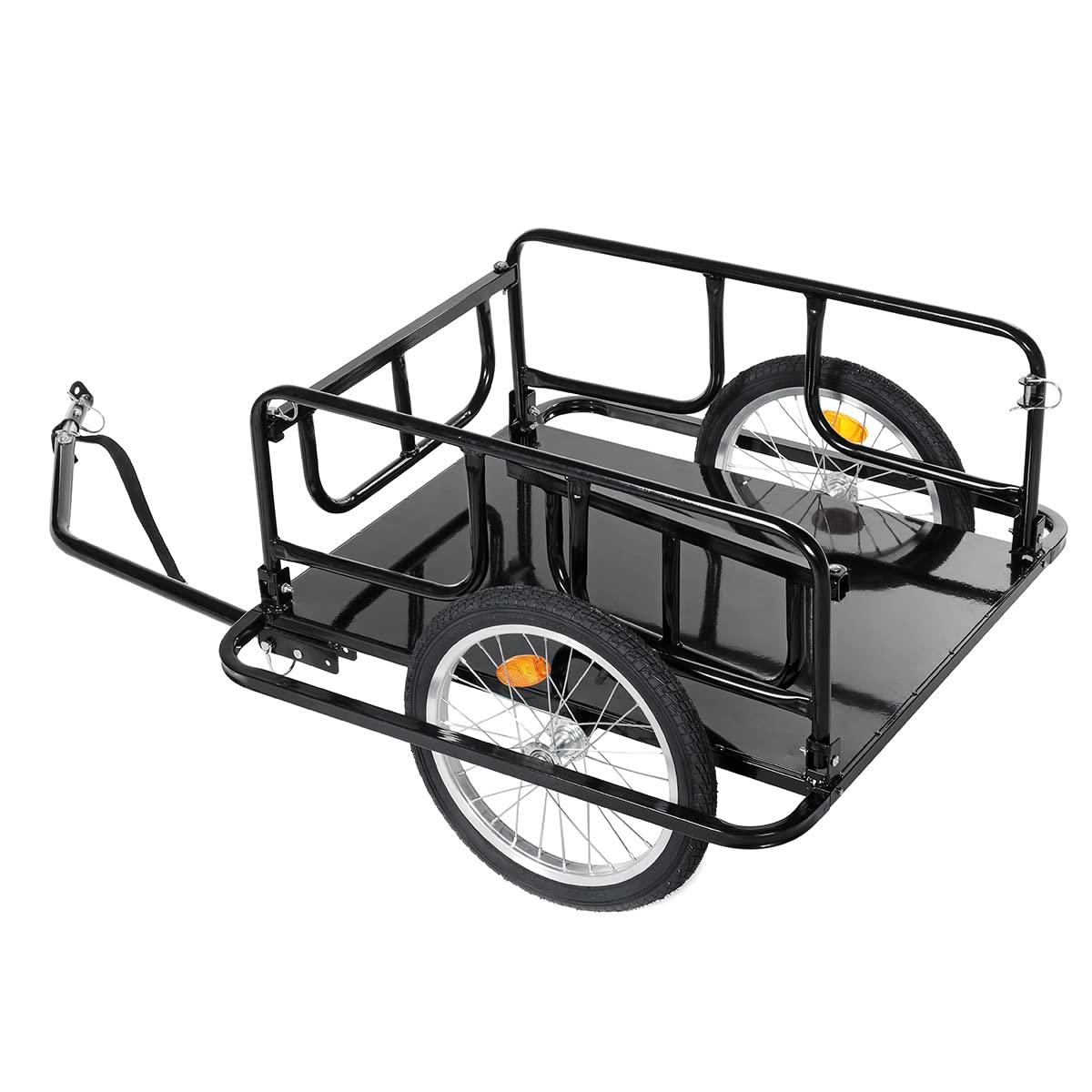 Buy LAOTIE Bike Cargo Trailer Foldable 143 lbs Max Load with 2x16