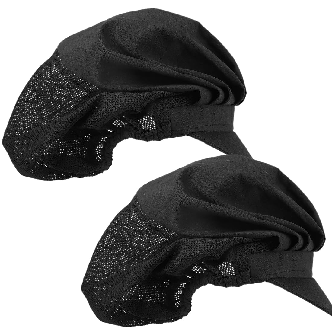 Cappelli da Cuoco Monouso Confezione da 2 Nero