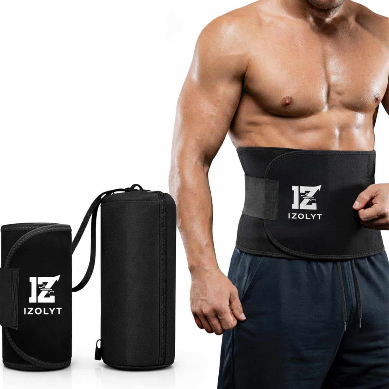 Waist Belt for Men & Women – Sweat Belt for Women Fat Burner, Weight Loss Belt for Women Belly, Belly Fat Burner Belt – Neoprene Adjustable Waist Trainer for Workout & Tummy Control Black-image-38