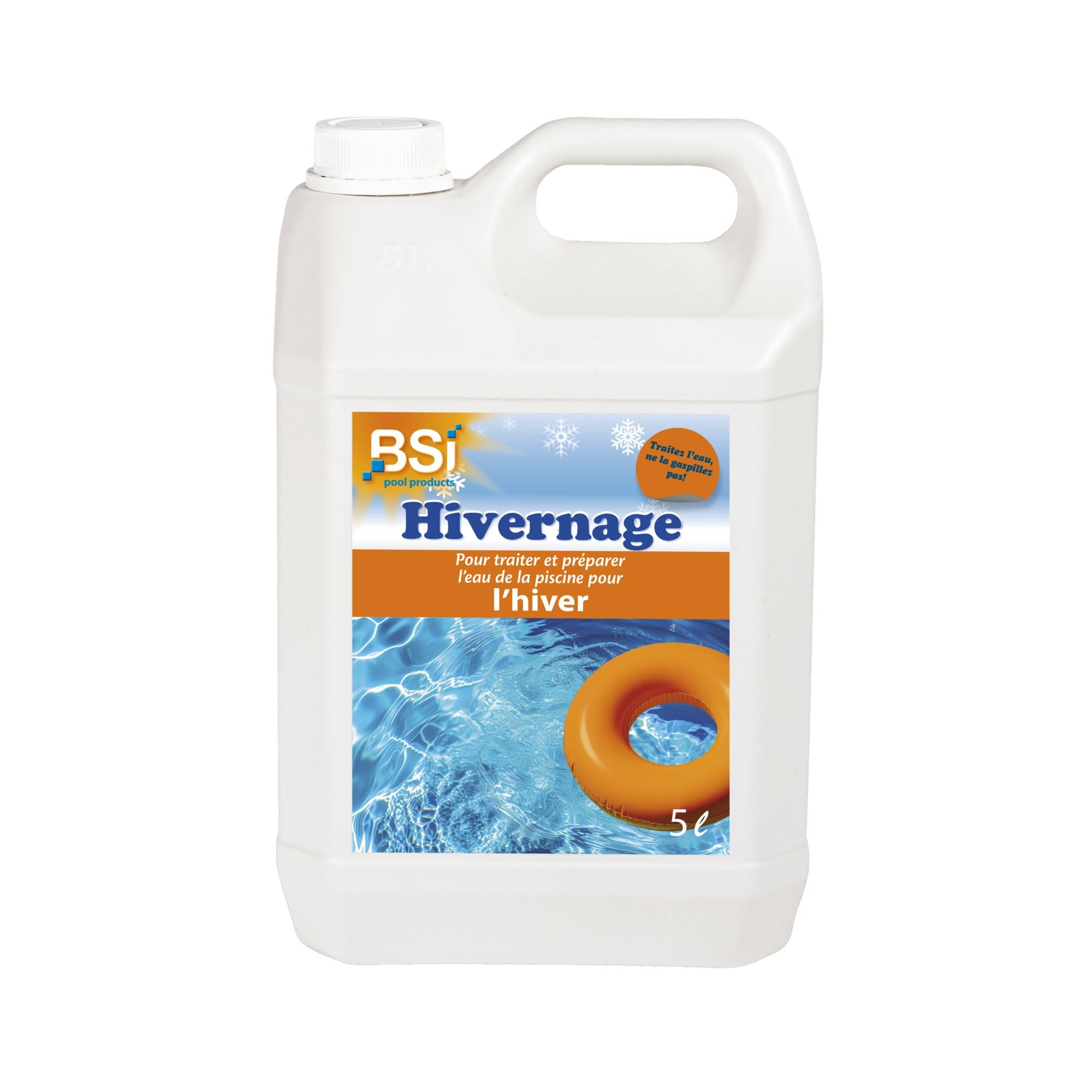 BSI - Hivernage - Liquide - Pour Hiverner l'Eau De Piscine - Contre La Saleté Et Les Dépôts - 5L, Bleu