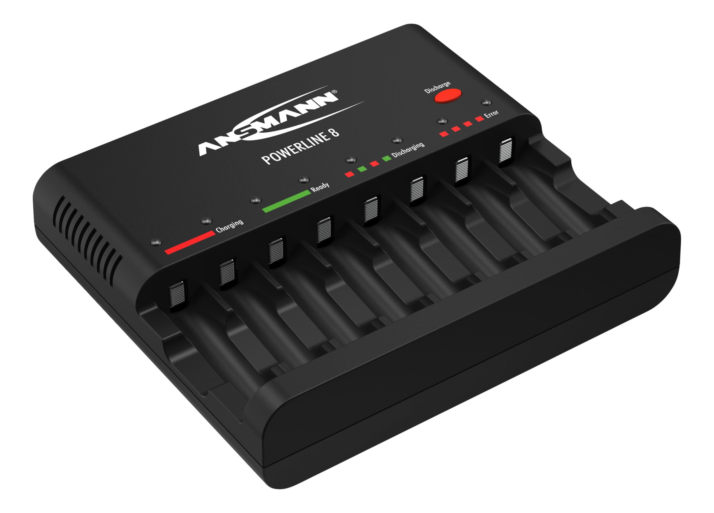 Ansmann Powerline 8 para 1 – 8 pilas AA/AAA Baterías y puerto de carga USB 1001 – 0006