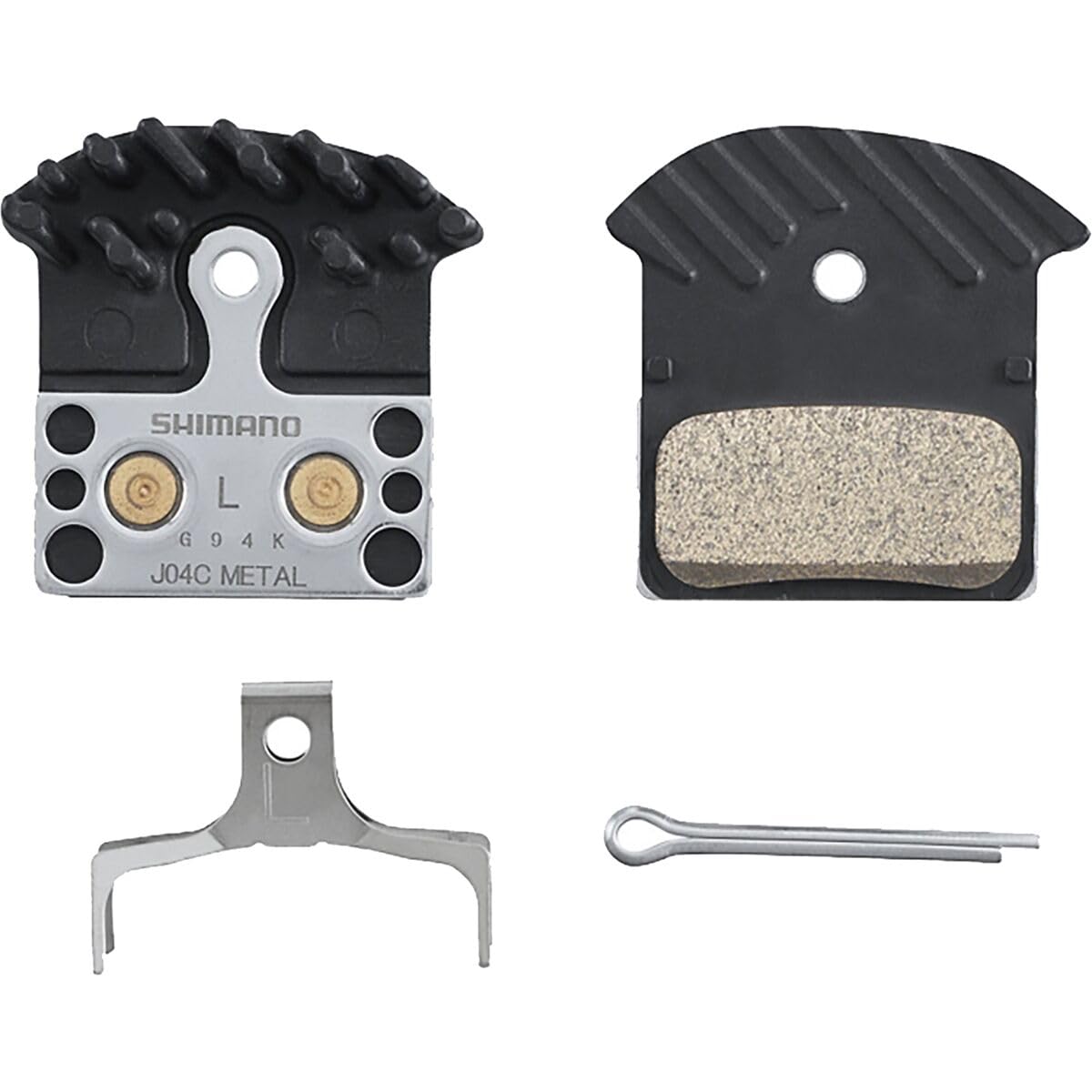 SHIMANO J04C ディスクブレーキパッド 4セット Amazon.com : Shimano J04C Metal PAD W/FIN, W/Spring, W/Split PIN