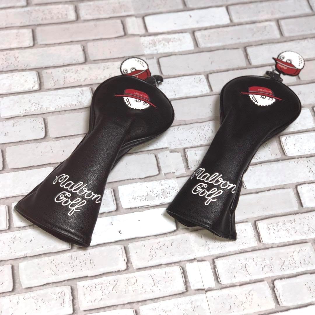 マルボン ヘッドカバー FW用 フェアウェイウッド 黒 2個