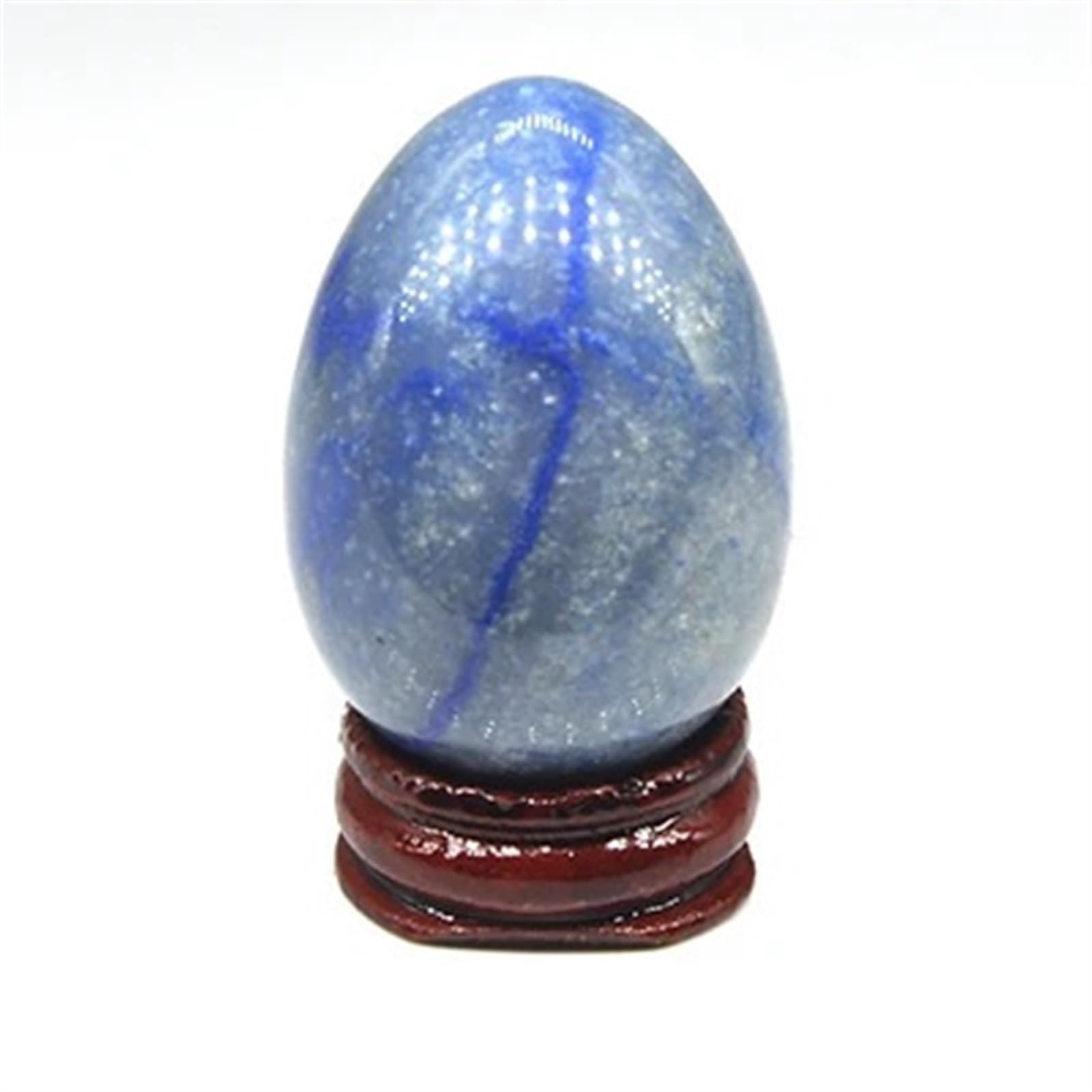 DPURPIWADY Blue Egg Shaped Gemstones Crystals and Stones Statue Table Decoration Crafts Home Decor