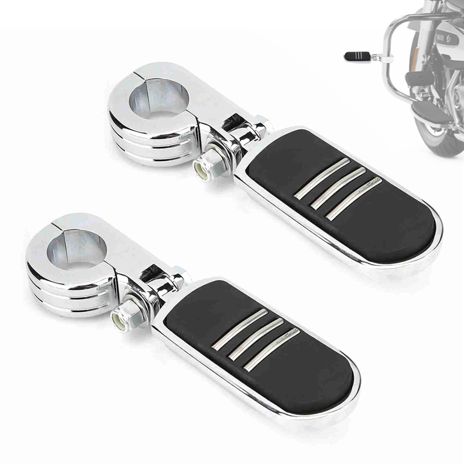 Repose-pieds de moto, adaptés au repose-pieds de moto chromé GoldWing GL1500 GL1800 avec support 2 pièces 32mm