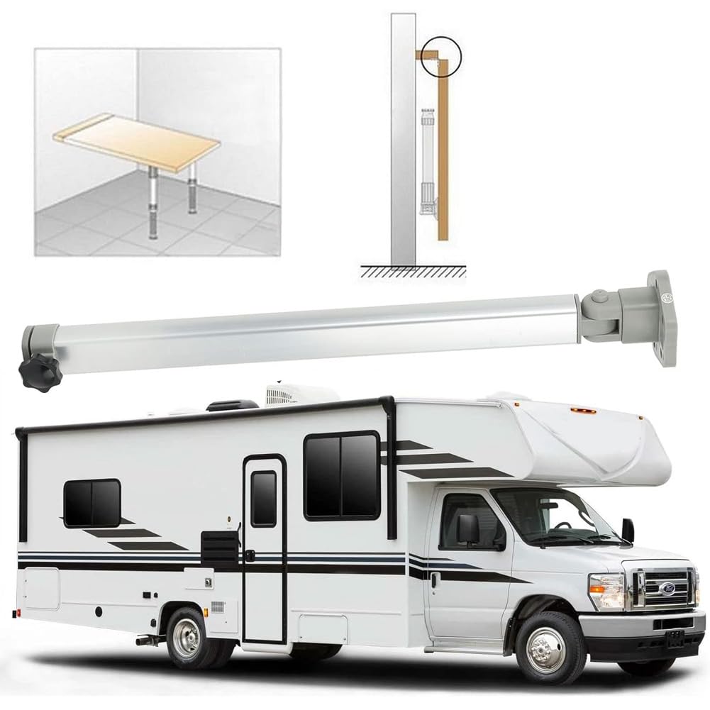 Removable Table Leg RV Accessories, Laptop Table Leg, 560-930 mm/22-36,6 Zoll, HöHenverstellbares Tischbein, Teleskopierbare KlappstüTze, Aluminiumlegierung FüR Wohnmobil, Caravan, Yacht