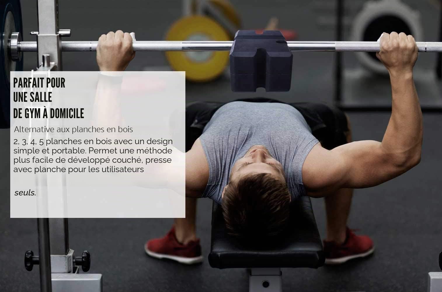 Banc de presse réglable de 2 à 5, accessoires de fitness pour augmenter votre développé couché