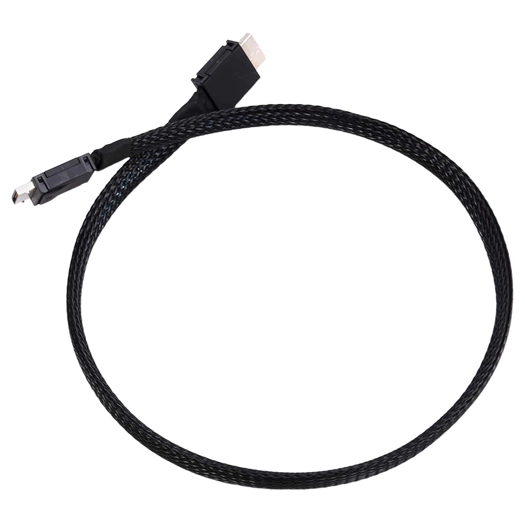 Kabel PCIE 4.0 X4 SAS4 Oculink Przedłużacz OCULink 4X Srebrny
