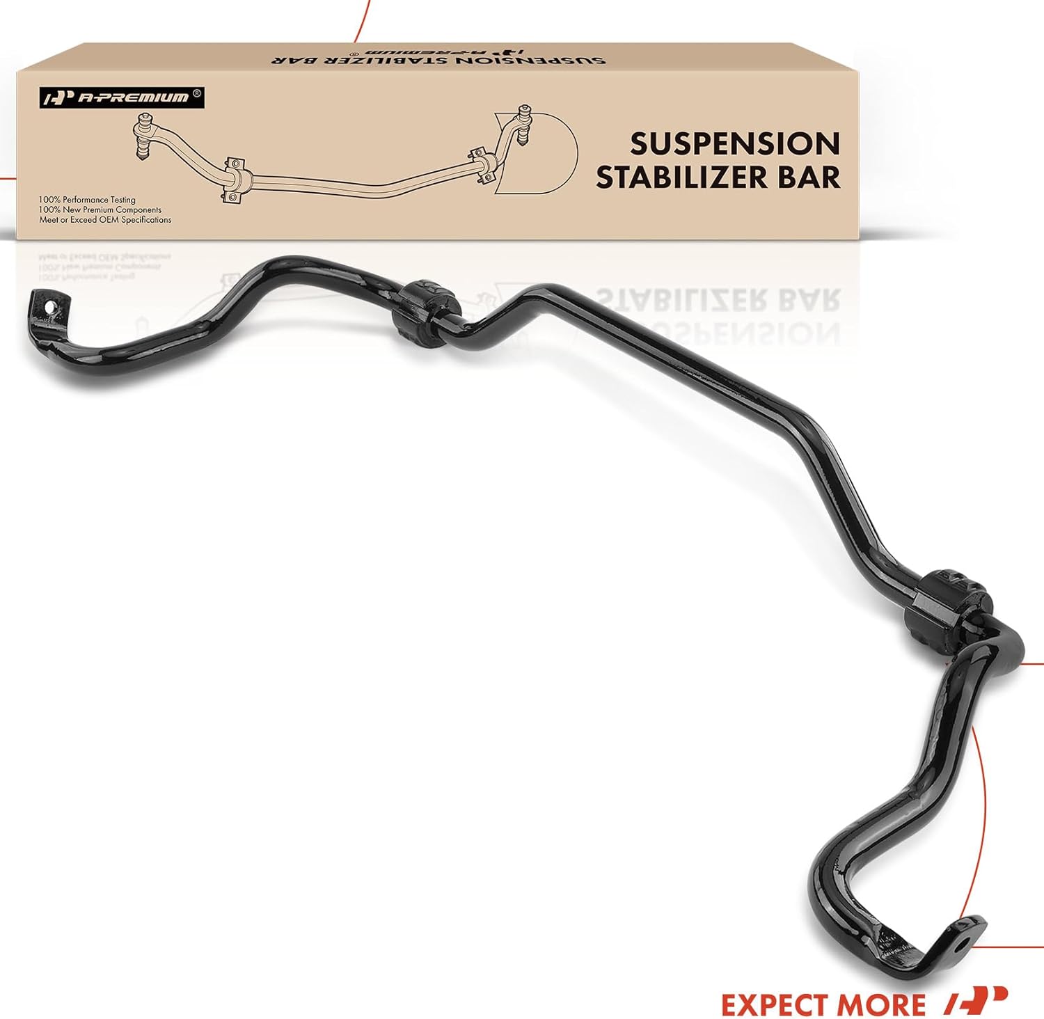 A-Premium [30mm] Front Suspension Stabilizer Bar Link Compatible with Mercedes-Benz S350 2012, S400 2010-2013, S550 2007-2013, S600 2007-2013, S63 2008-2013, S65 2007-2013, without Active Body Control