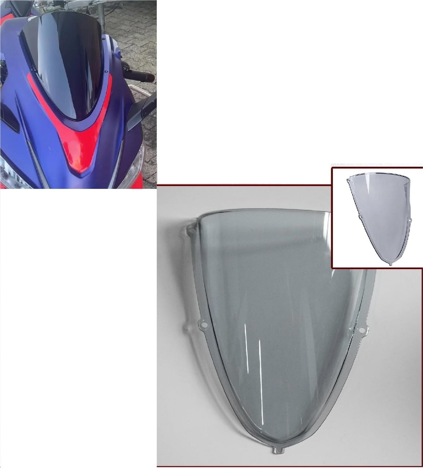 Parabrezza Per Moto, Deflettori Antivento Per Aprilia RS660 RS 660 2020-2024, Parabrezza Anteriore, Visiera Cupolino Parabrezza(Fumo)