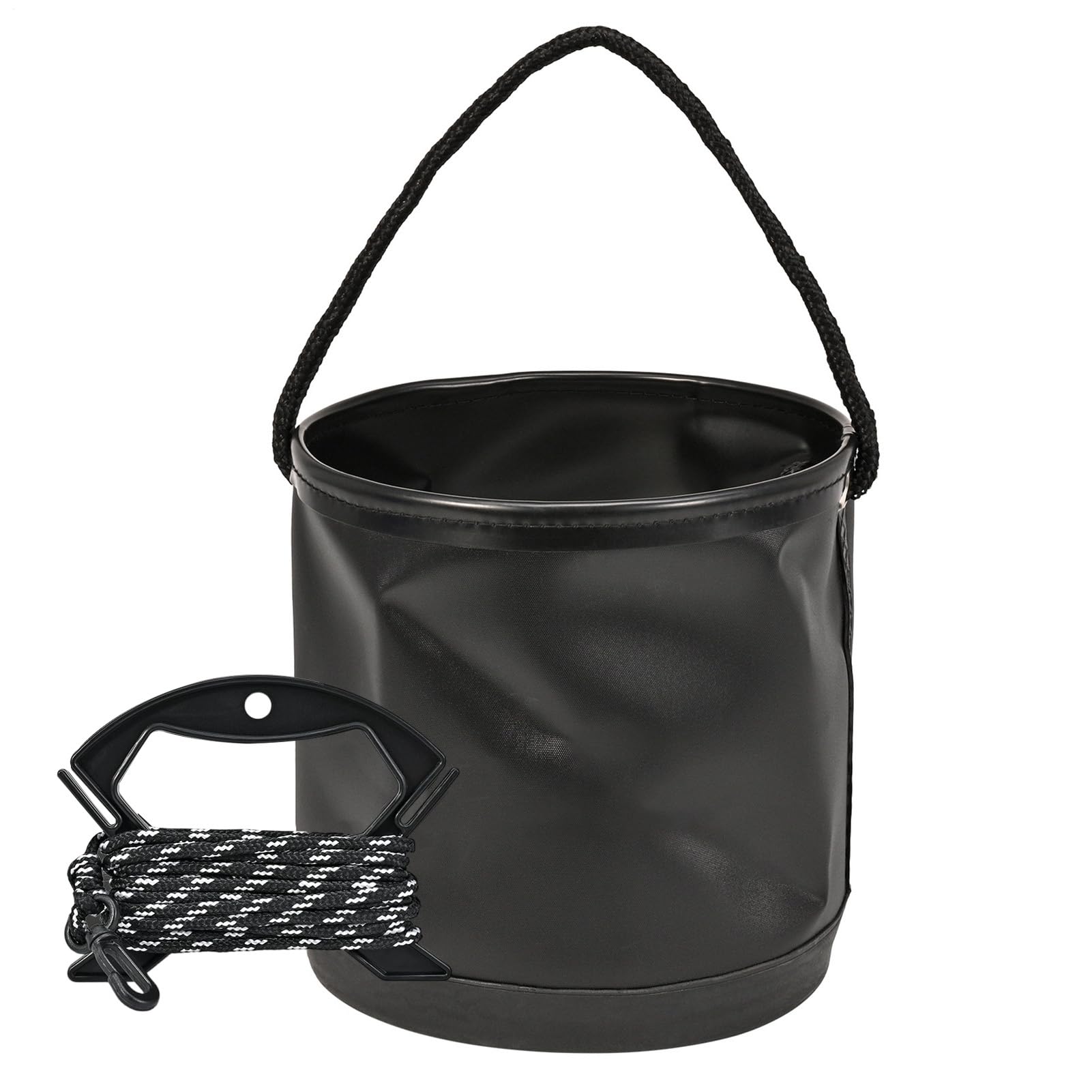 Secchio pieghevole da pesca, secchio per acqua pieghevole - Vaso salvaspazio per esterni da 4,5 litri - Contenitore per l'acqua a secchiello pieghevole, vaso per l'acqua da esterno salvaspazio, conten