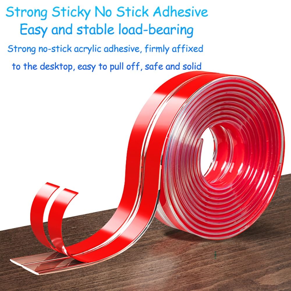 Bande De Protection De Bord Bébé 5m, Transparentes Bande De Bord pour Coins De Table, Garniture De Bord Flexible Autocollante(Width 20mm)