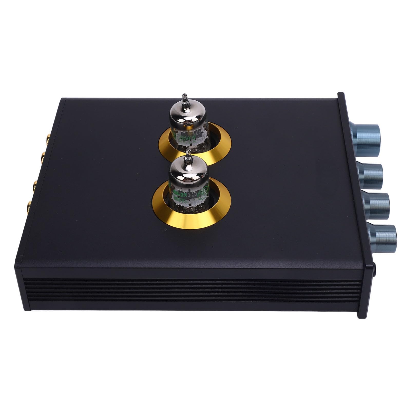 SEAFRONT Preamplificatore Phono a Valvole Hi-Fi Stereo, Preamplificatore di Testa a Basso Rumore con Op-Amp JRC5532DD, per Sistemi di Amplificazione Domestica (Spina europea)