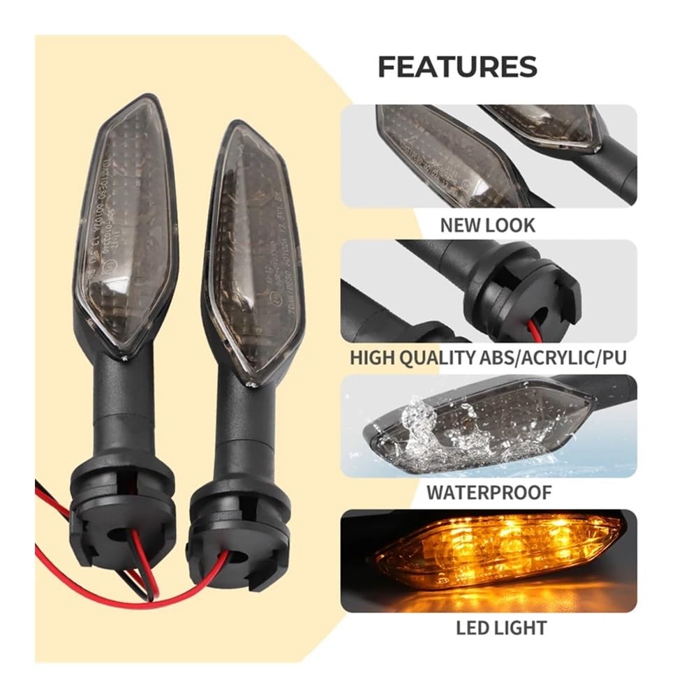 clignotants pour moto Clignotant LED MT-07 MT-09, pour Yam&aha YZF R6 R1 R3 R7 R9 R15 MT07 MT09 T7 TRACER 700 900 9/GT XSR 700 XJ6 FZ1