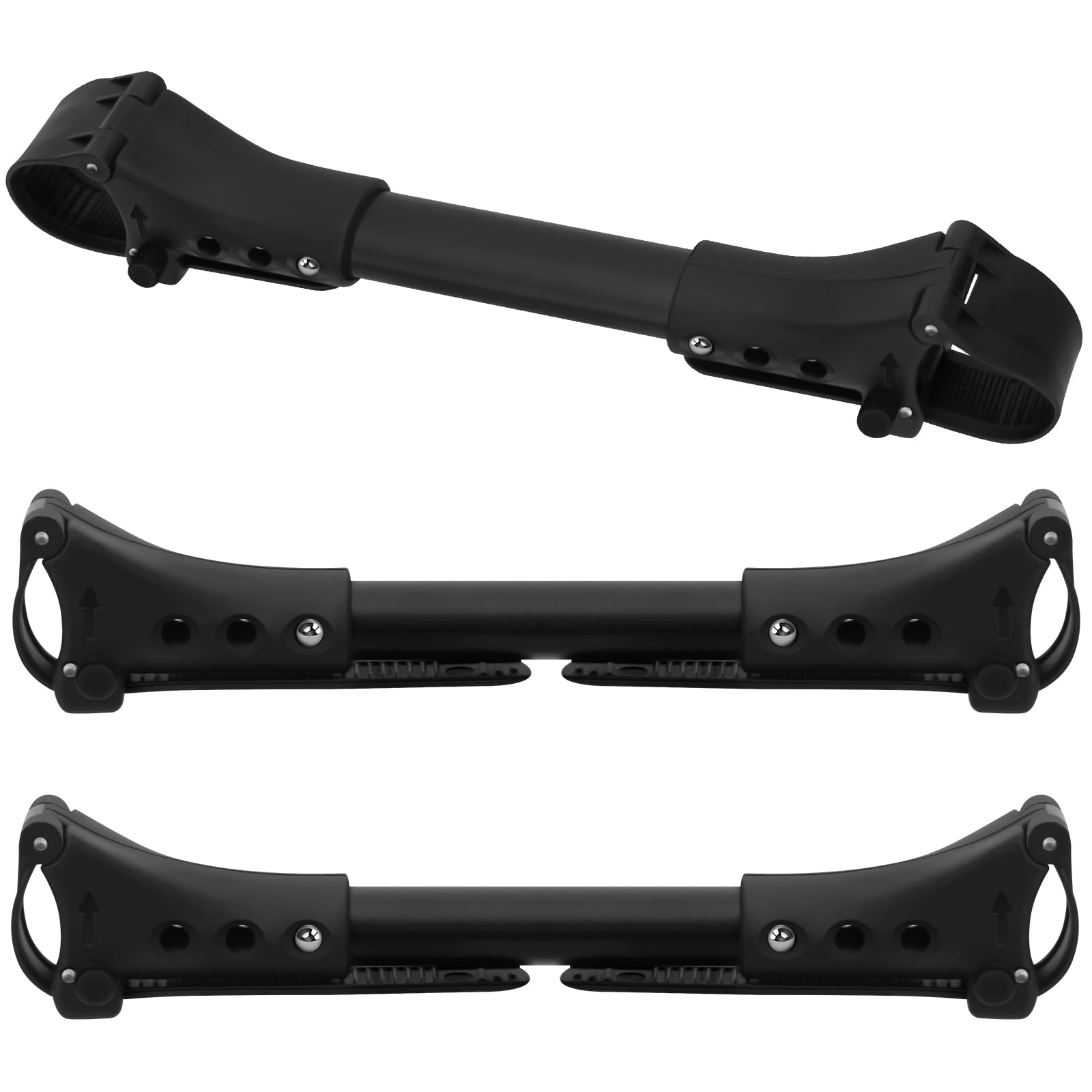 Stroller Connector Side By Side, 3Pcs Twin Stroller Connector for Baby Universal, Single to Double Stroller Fits Umbrella Stroller Black : Baby