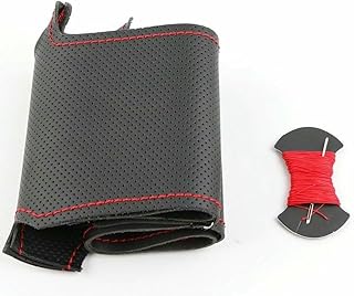 DIY Hand-Stitched Black Artificial Leather Car Steering Wheel Cover for BMW Z4 Z4 M E85 (Roadster) E86 (Coupe) 2006 2007 2008