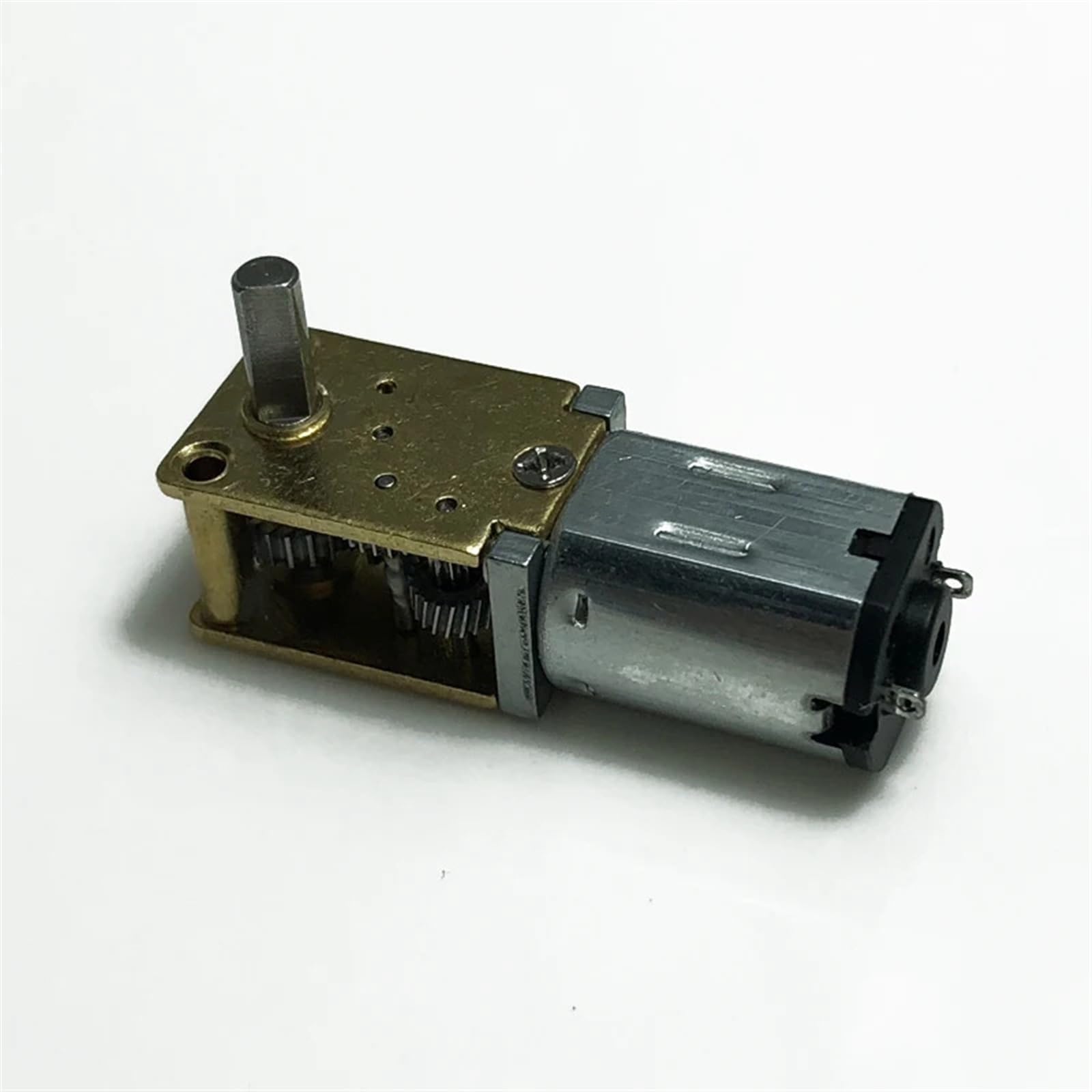 N20 Einzel-/Doppelwelle Ganzmetall-Getriebemotor DC3V-12V 4rpm-381rpm Langsame Geschwindigkeit Hohes Drehmoment Motorroboter 1St(6v 13rpm)