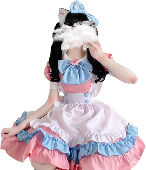 ゆめかわ アイドル衣装風ワンピース ロリータ 取り外す コスプレ 