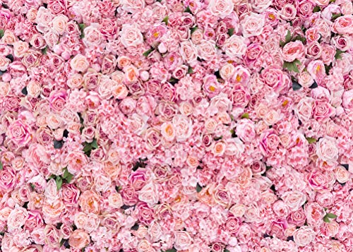 AIBIIN 2,1 x 1,5 m sfondo fotografico per compleanno ragazza rosa palloncino fiore farfalla sfondo baby shower torta smash banner bambini festa decorazione ritratto foto puntelli