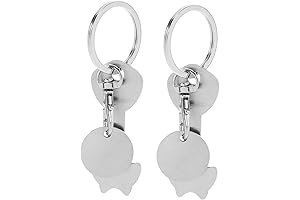 Essential 2 Sets Cart Token Quarter Holder Keychain