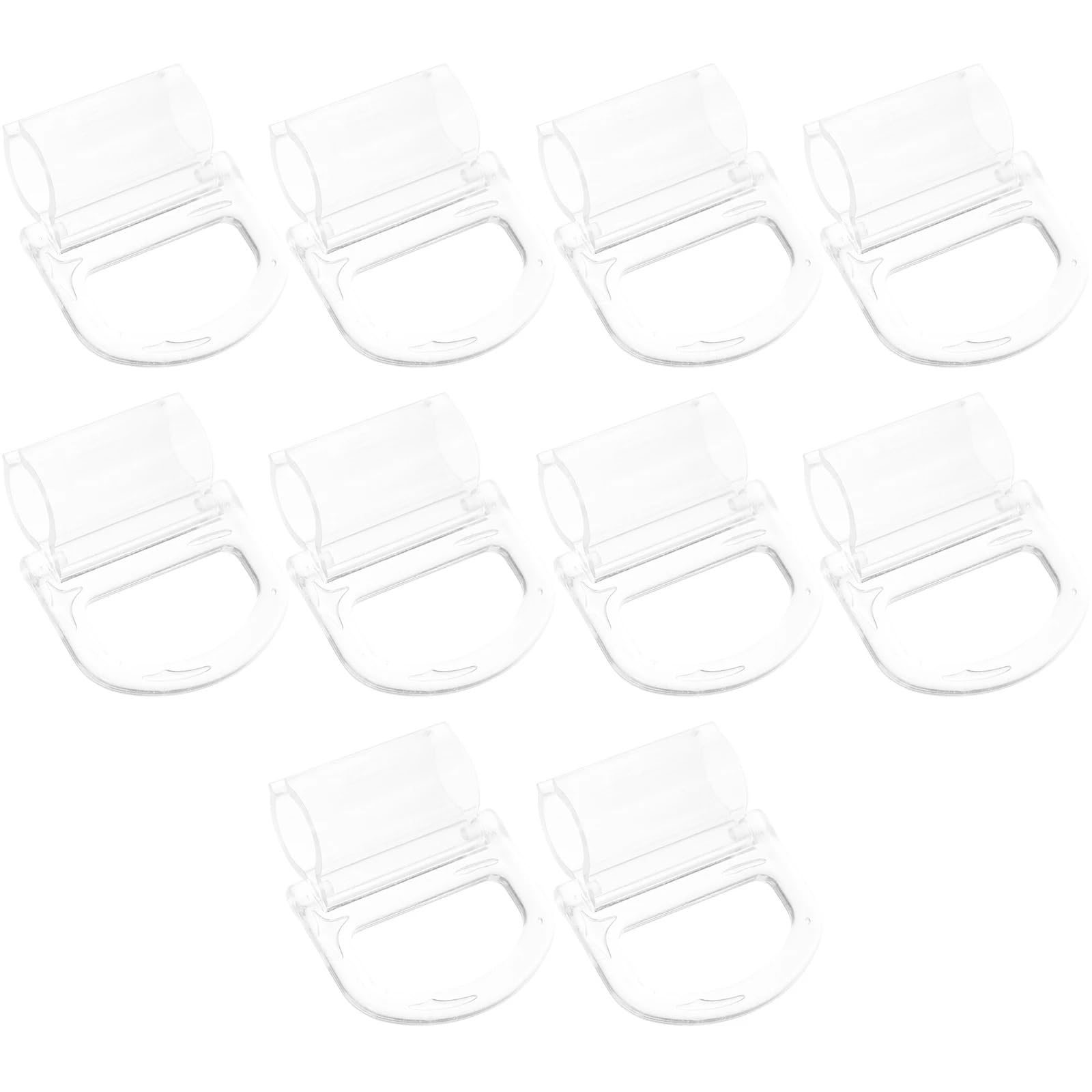 18pcs Roller Shade Handles Transparent Blinds Pulls for Rod Lightweight Easy Operation Sturdy Cordless Blind