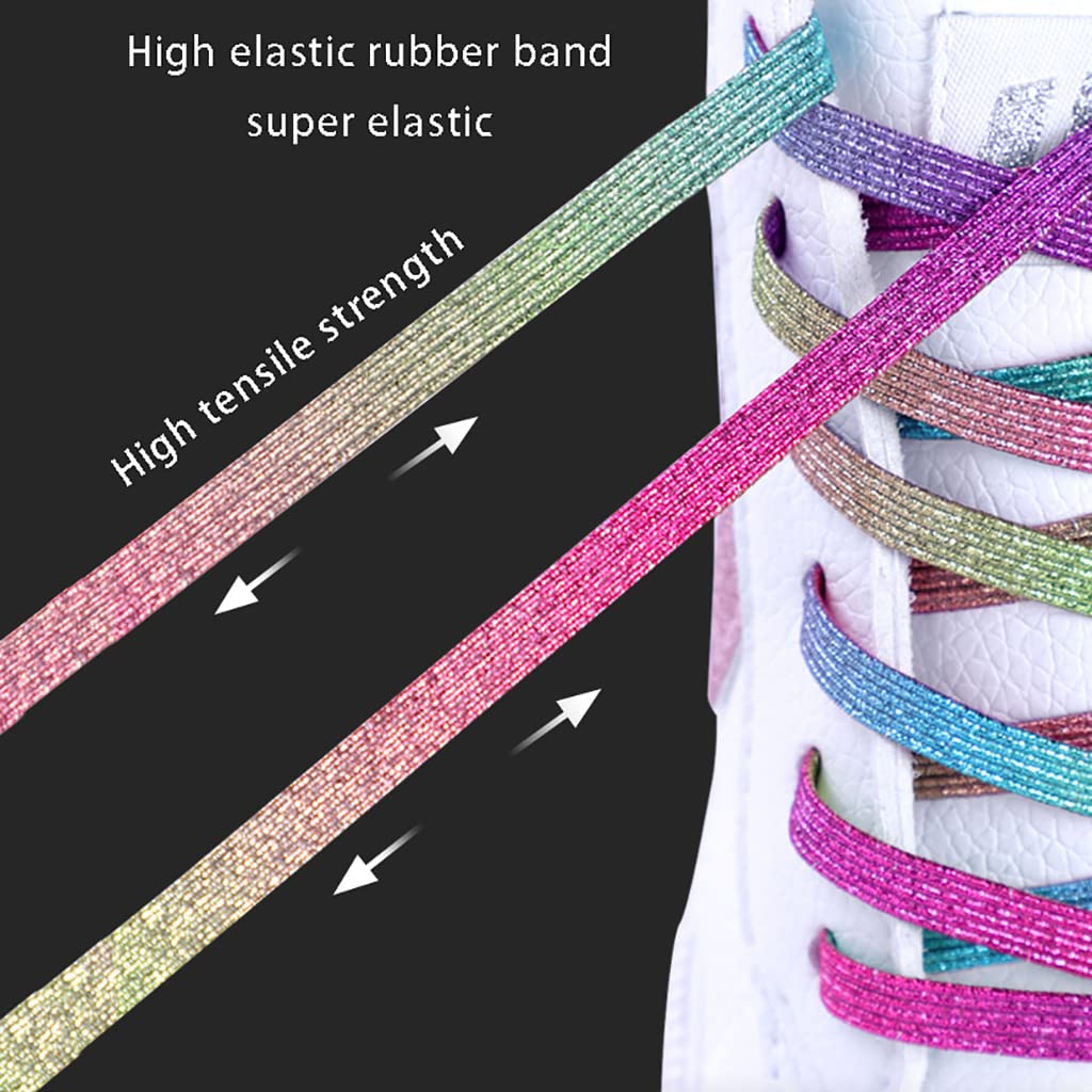 lacci delle scarpe elasticizzati Lacci for scarpe, lacci elastici for scarpe, 2 paia di lacci elastici senza nodi, lacci piatti, lacci elastici for la corsa, lacci for scarpe da ginnastica,