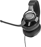 Vista 2 de JBL Quantum 300 - Auriculares con cable para juegos con software JBL Quantum Engine, color negro (renovado)