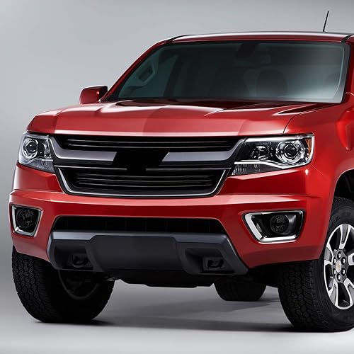 Miniatura 7 de Auto Dynasty Conjunto de luces antiniebla compatible con Chevy Colorado 2015-2019, lámpara antiniebla con bisel de repuesto cromado, lado del