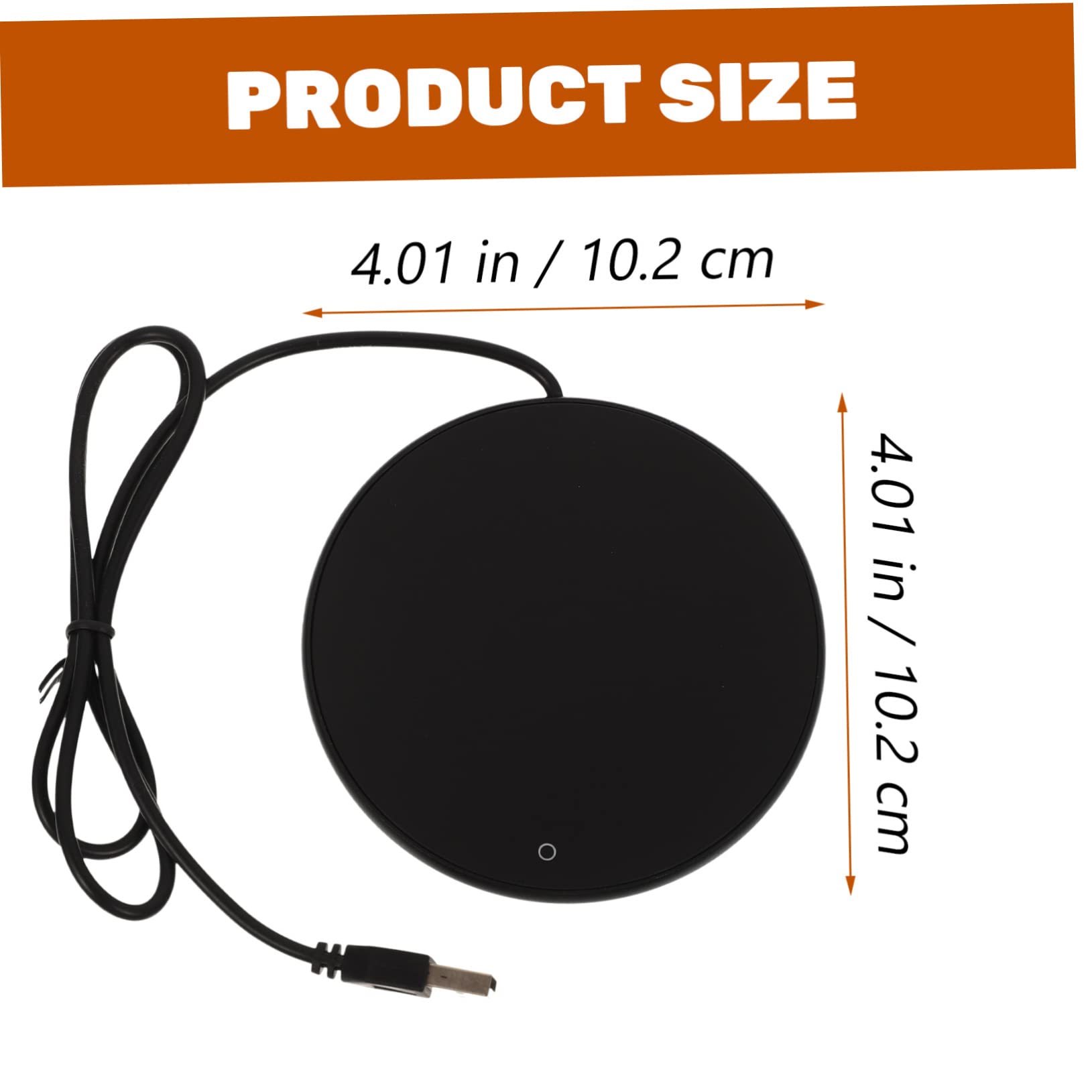 OKUMEYR Electric Cup Warmer Mug Warmer for Hot Drinks Metal Cup Warmers Desk Coaster