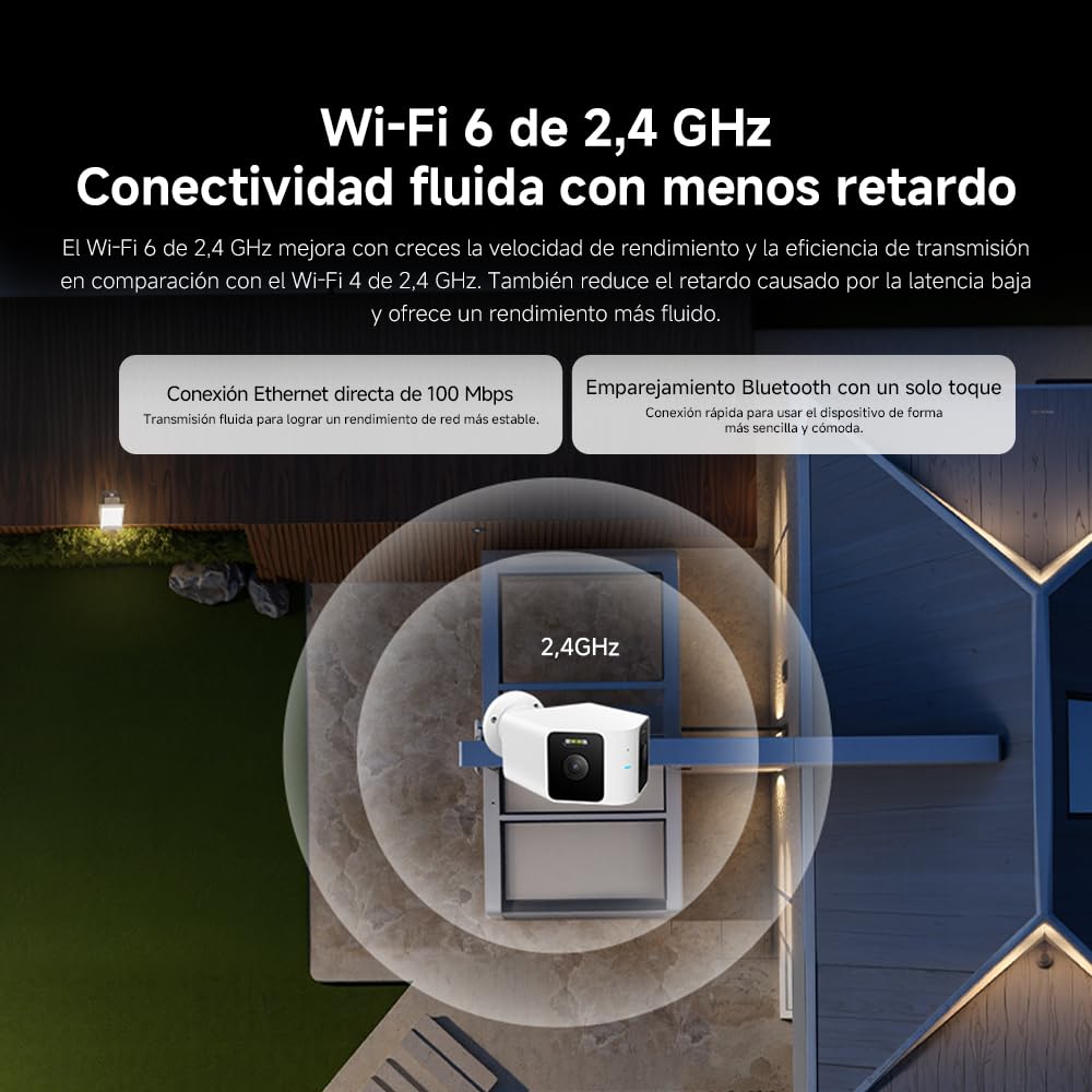 XIAOMI CW100 Cámara Vigilancia Exterior WiFi 2K 3MP Doble Lente | IP66 Impermeable, Visión Nocturna Color, Wi-Fi6, Audio Bidireccional, Alarma Luz Sonido, IA Detección Personas Vehículos