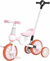 XJD 3 in 1 Baby Balance Bike for 2 to 4 Years Old Boy Girl