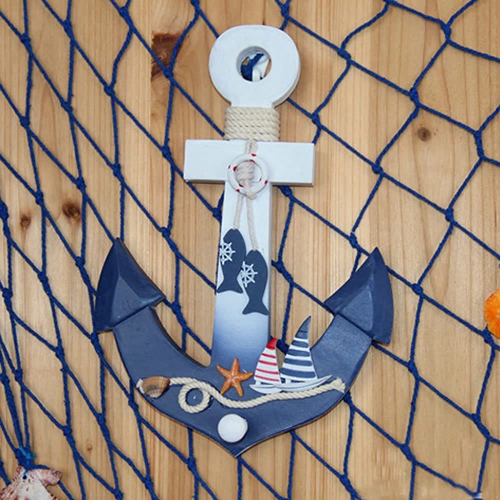 Decorazione da parete con ancora in legno vintage e messaggio di benvenuto/Decorazione da parete nautica per esterni in stile costiero/Decorazione da parete nautica per casa sulla spiaggia - Italia