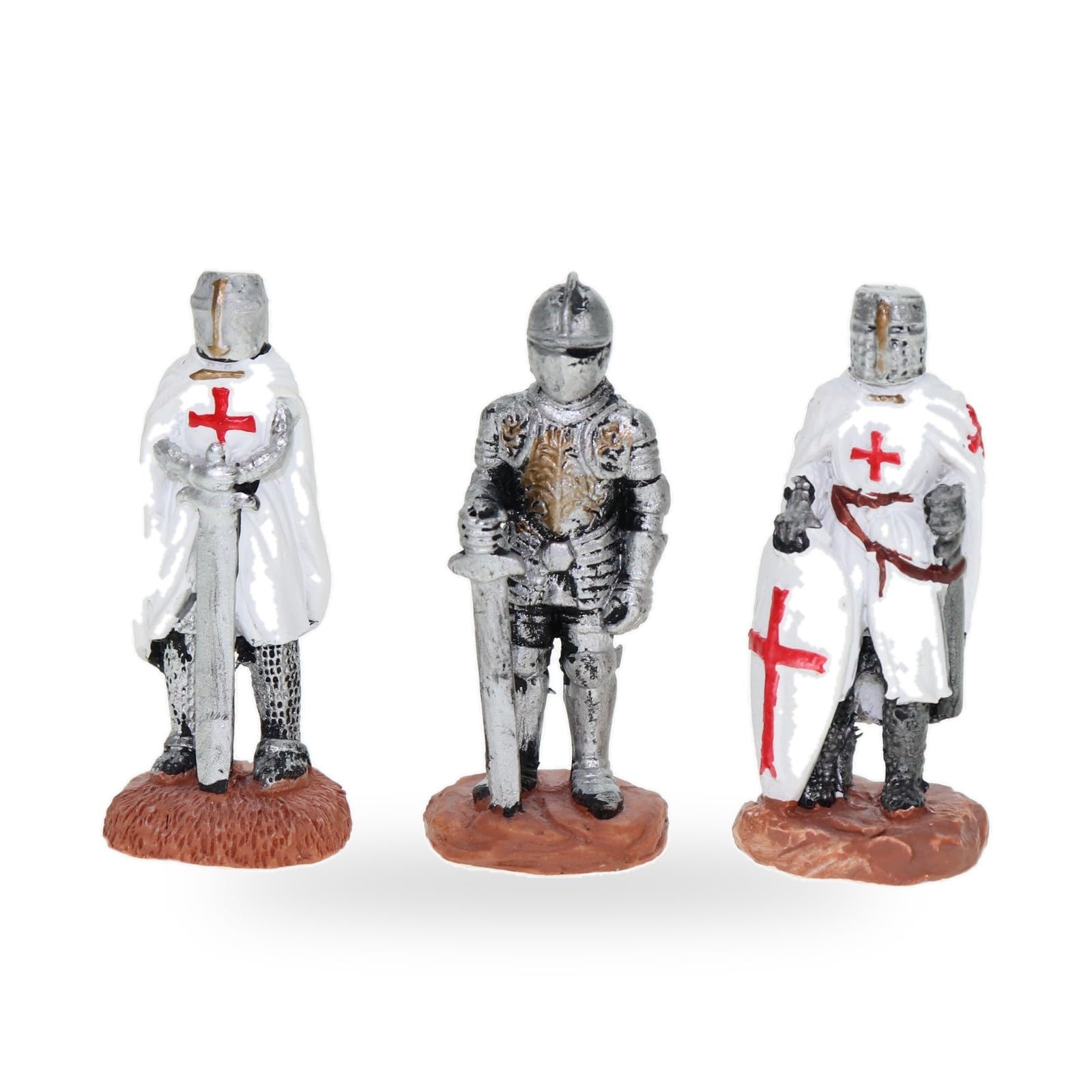 Cornelißen Polyresin Animal Figurine Knight, Set of 3, Height 5 cm