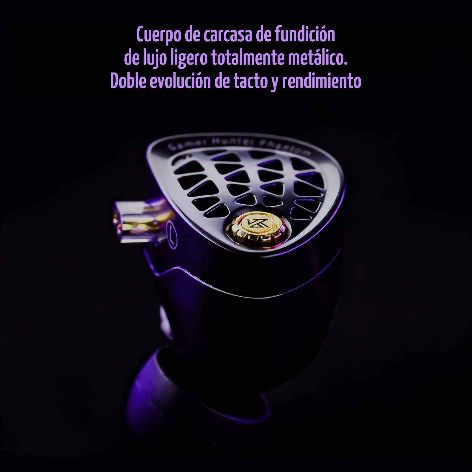 KZ Phantom Auriculares In Ear para Juegos, IEM Gaming con Cable y Micrófono, HiFi In Ear Monitor, Sonido nítido y Graves Profundos, con Cable Desmontable para Gaming