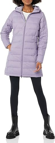 Miniatura 5 de Tienda Essentials - Abrigo acolchado, ligero y resistente al agua con capucha para mujer, disponible en talla extragrande