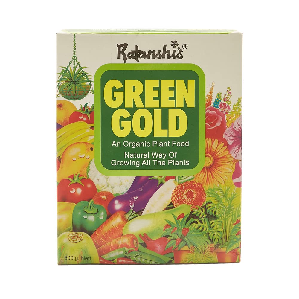 Ratanshi Agro Hortitech Green Gold Organic Plant Food - 500 g | Multipurpose Fertilizer for Home Gardening (B09JGJW94B) Amazon Price History, Amazon Price Tracker