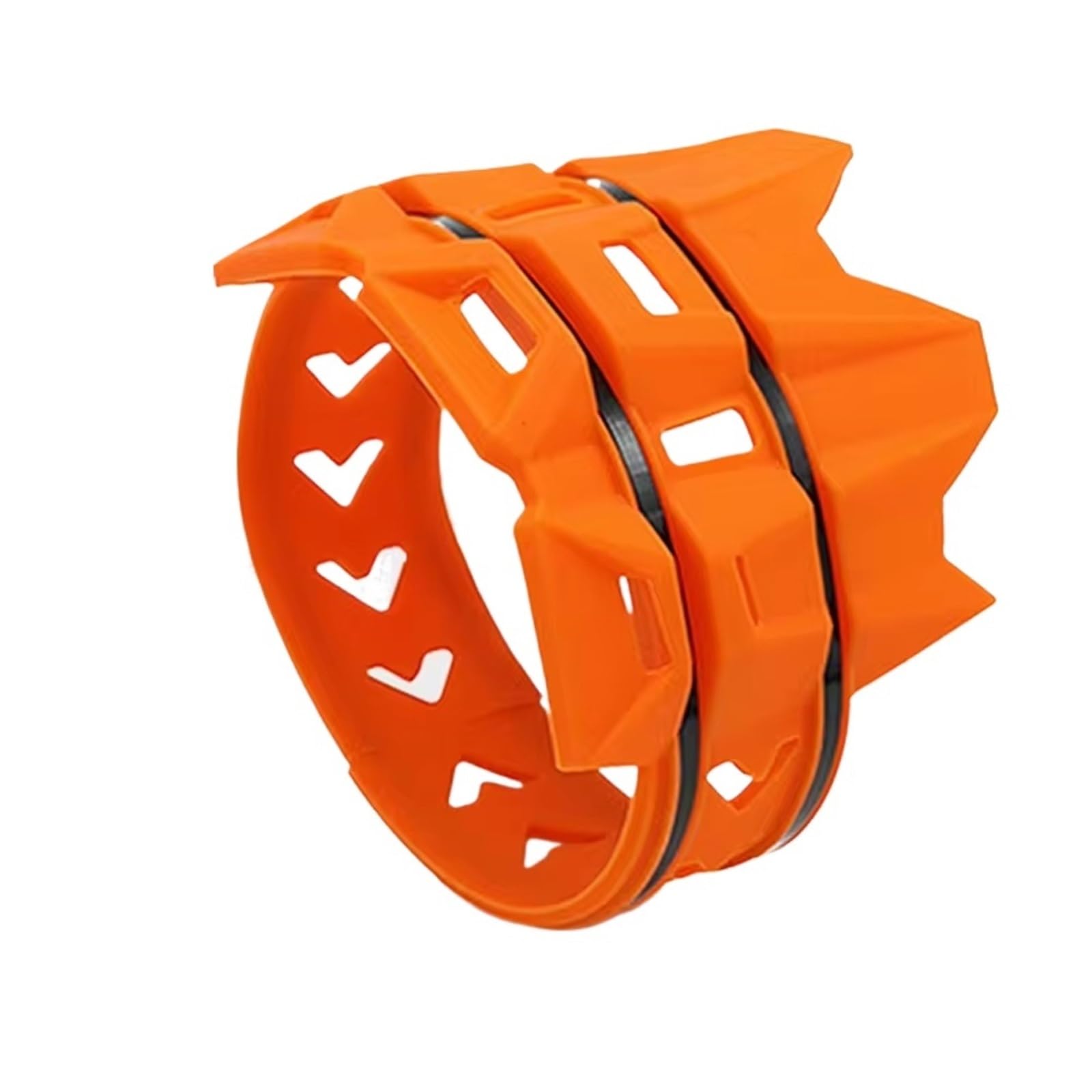 Silenciador redondo para motocicleta con protector de escape contra impactos y agua 6