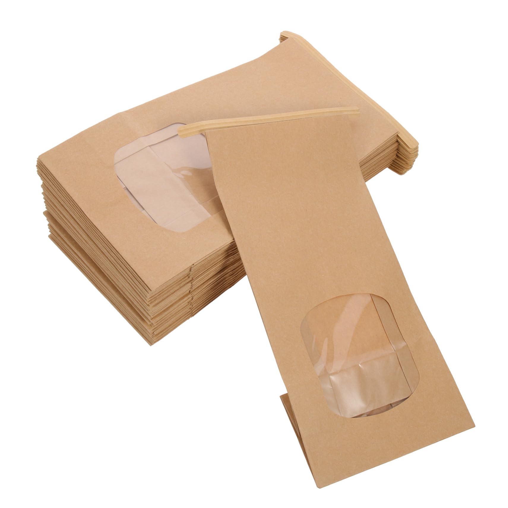 Sachets kraft anti-graisse pour emballage de pâtisserie de fête et goûters