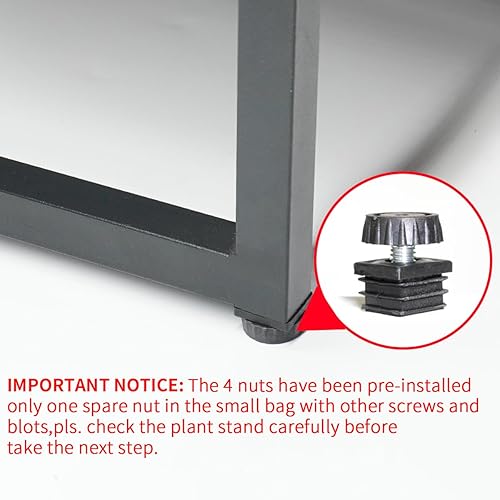 Miniatura 9 de Soportes para plantas de 30 pulgadas de alto para interiores, soporte alto de metal para plantas individuales, soportes de pedestal de 2 niveles,