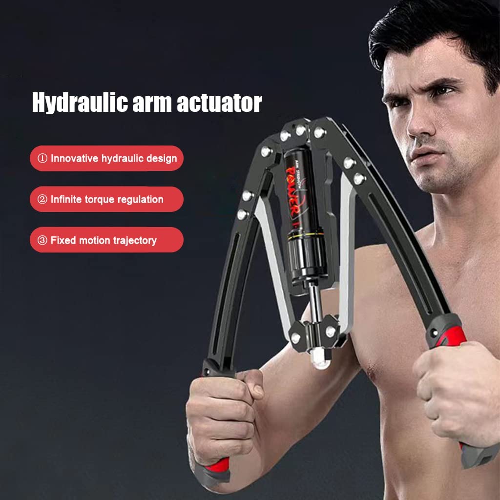 Ekspander klatki piersiowej sprzęt do ćwiczeń ramion – regulowana moc hydrauliczna 10-200 kg, domowy ekspander klatki piersiowej, sprzęt do treningu mięśni ramion