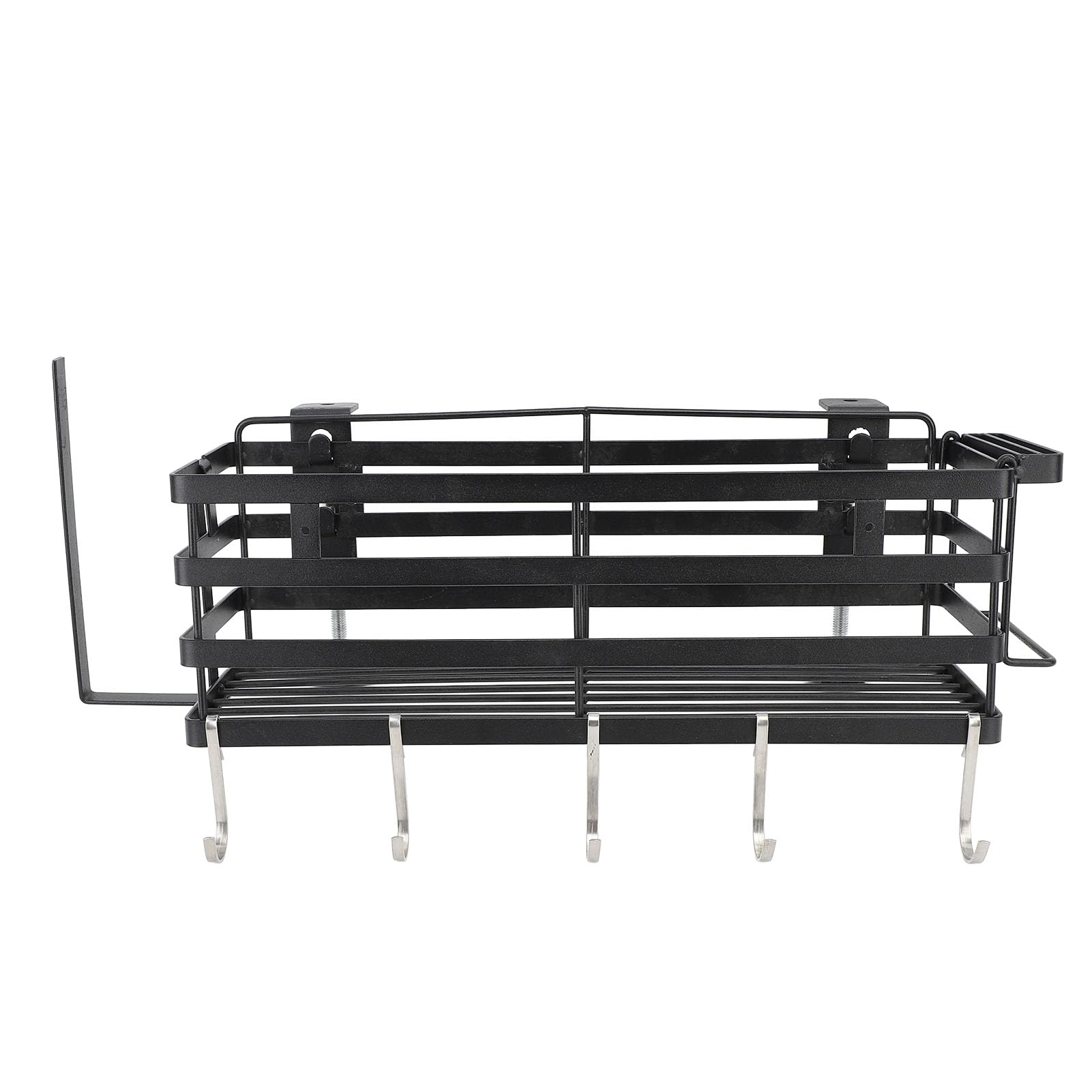 Organizzatore per carrello della piastra di cottura, supporto per riporre accessori per barbecue, portautensili magnetici con portacoltelli e portasciugamani di carta,