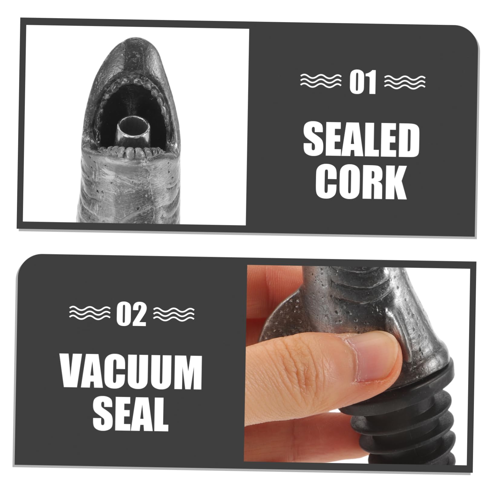 4piezas Vertedor De Vino Diseño De Dosificador De y Vinagre Vertedor Antigoteo para Botellas De Bebida Accesorio De Cocina