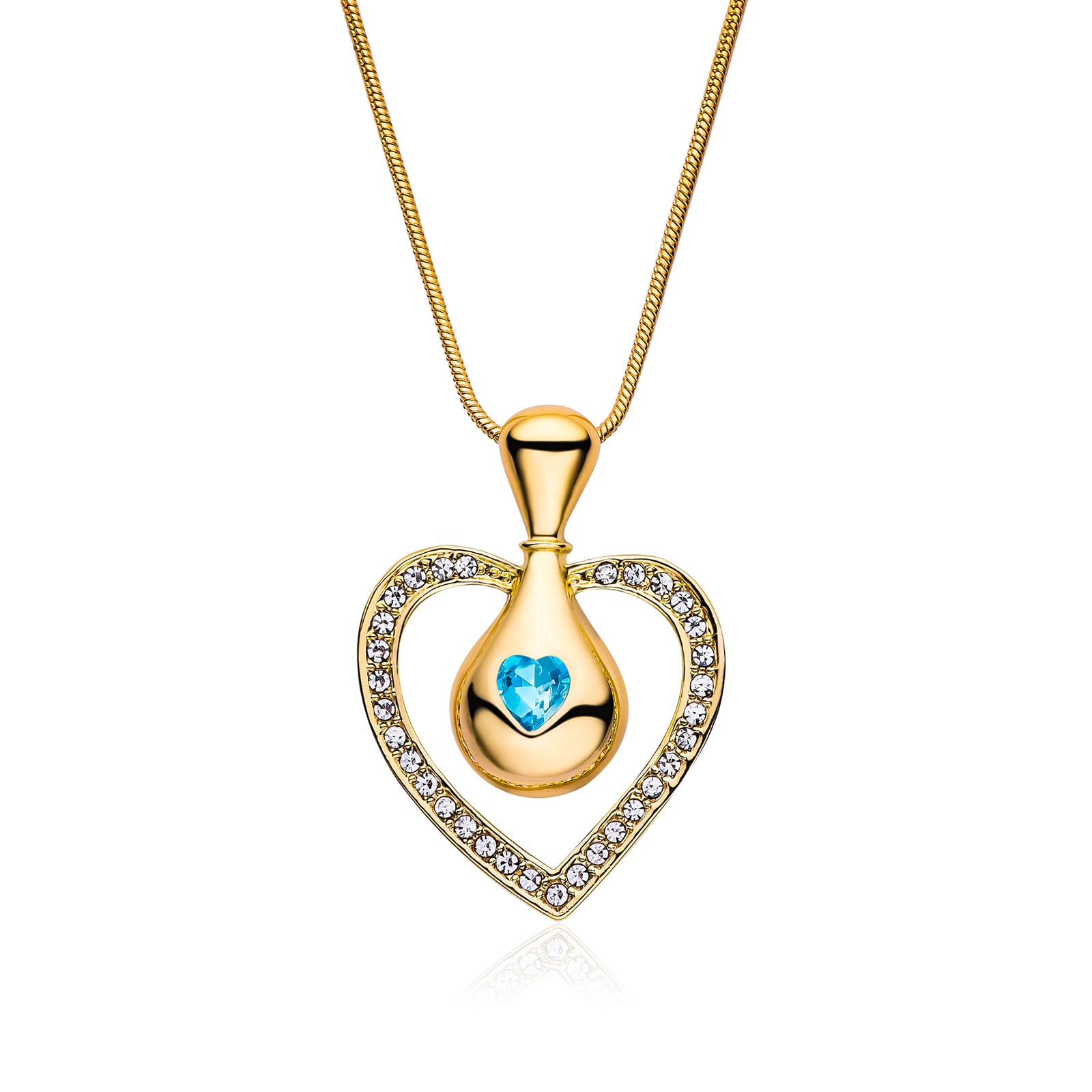 Chunky Heart Necklace Gold Heart Necklace for Women Puff Heart Necklace Big Bubble Heart Pendant Ball Chain Love Gift
