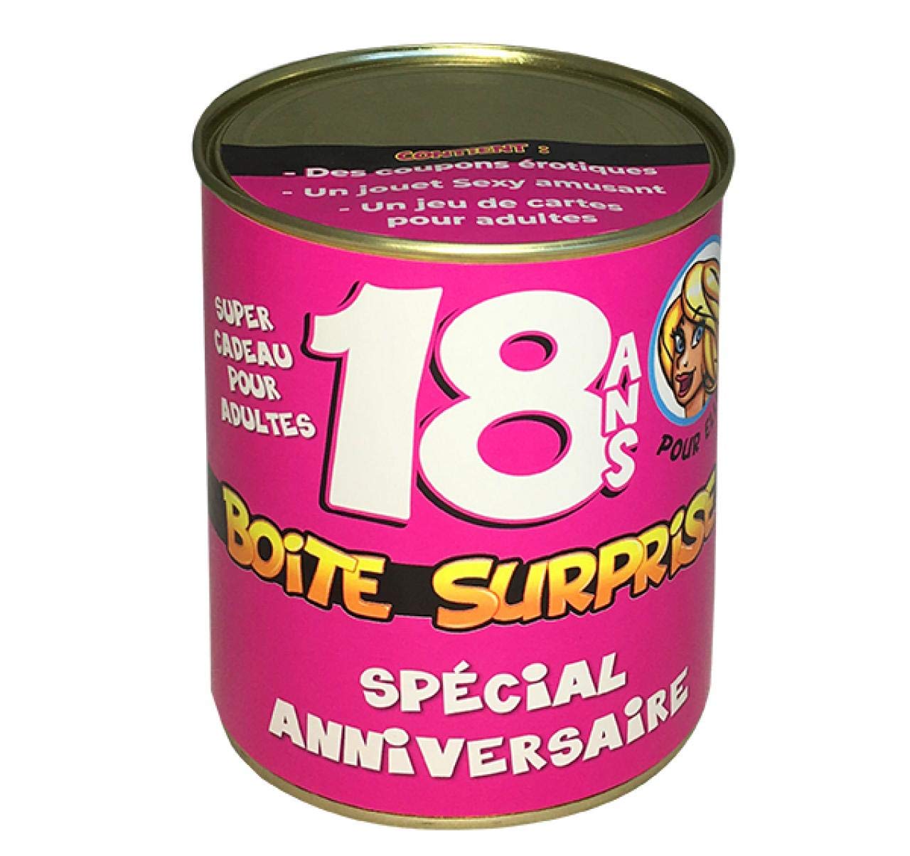 Clube92 Com Br S 1 Boite Humoristique Cadeau Anniversaire 18 Ans Rose Adulte R Bt18f Loisirs Creatifs Cadeaux