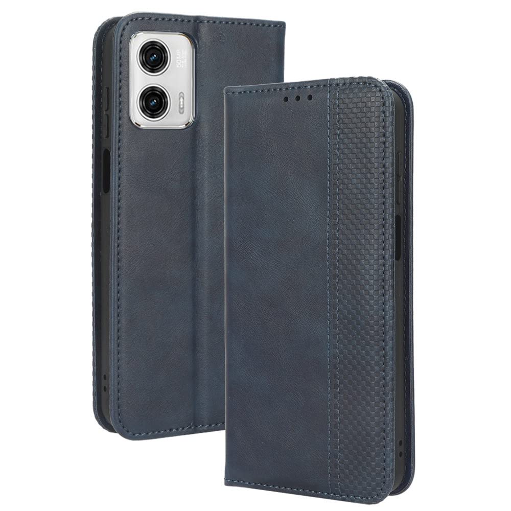 HualuBro Cover Motorola Moto G73, Custodia Portafoglio in PU Pelle a Libro TPU Antiurto Magnetica Stand Flip Case Cover per Motorola Moto G73 5G Cover (Grigio