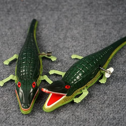 Miniatura 2 de Toyvian Alligator Toys - Figuras de animales de cuerda de cocodrilo, juguete de simulación de cocodrilo