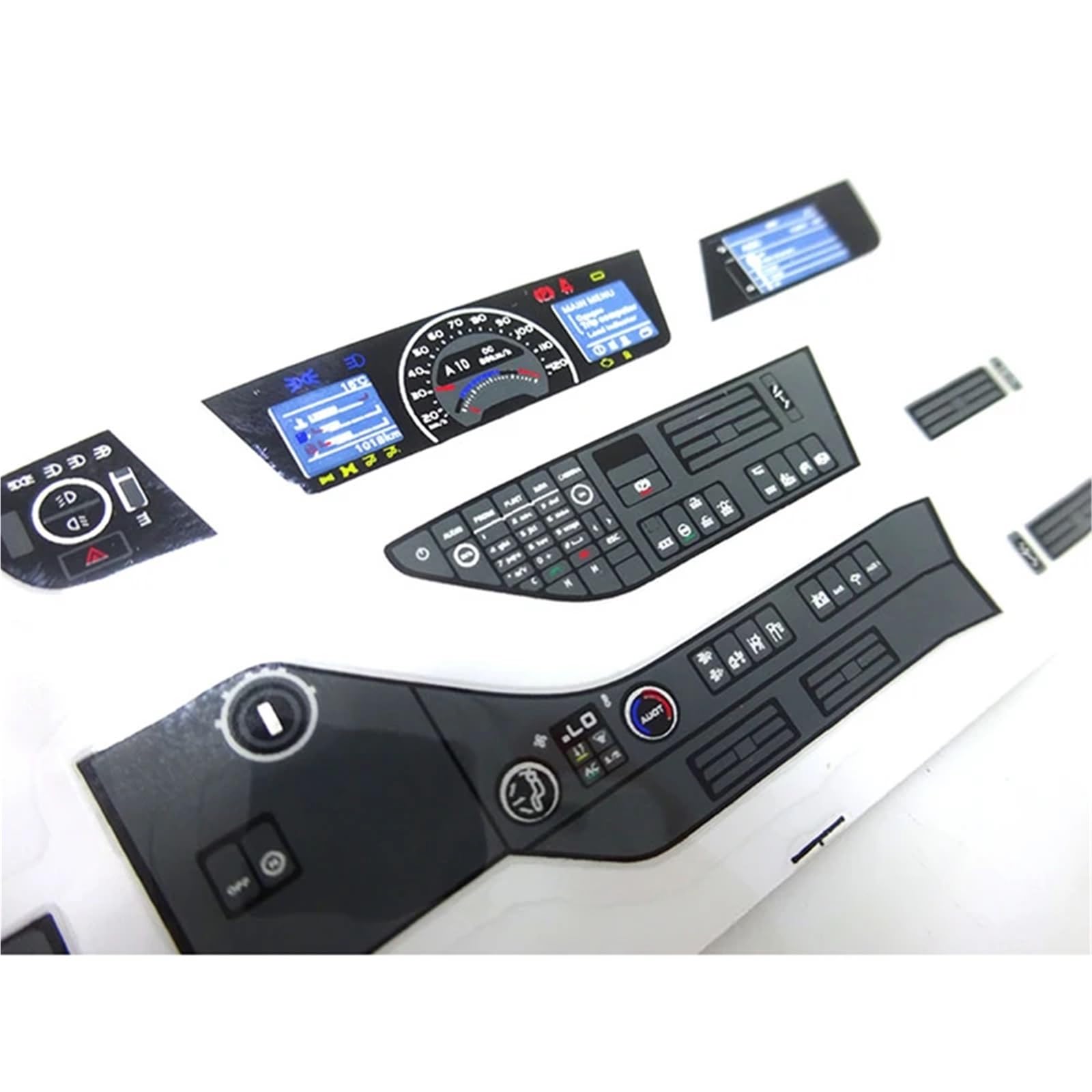 RC Modifikations Zubehör Für Tamiya Für Volvo 56360 56362 Für FH16 750 1/14 RC LKW Anhänger Kipper Auto Dashboard Dekorative Aufkleber DIY Teile