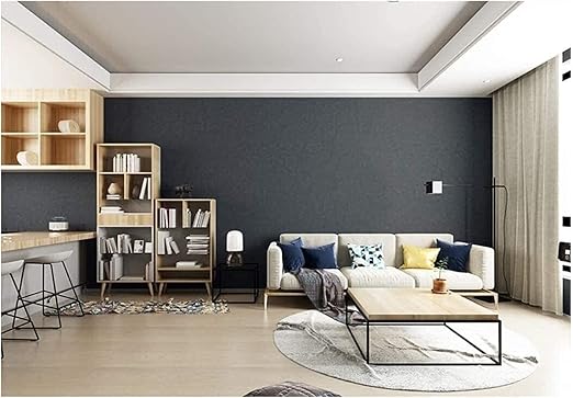 Amazon Co Jp ライトグレープレーンの壁紙リビングルームの寝室衣料品店純粋な色の壁紙新しいタイプ Color 3 Size 10 X 0 53 M Diy 工具 ガーデン